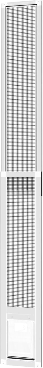 Hakuna Pets V2 Patio Pet Door Screen Insert Panel for Sliding Doors, Fits Door Track Min Ht 55.12