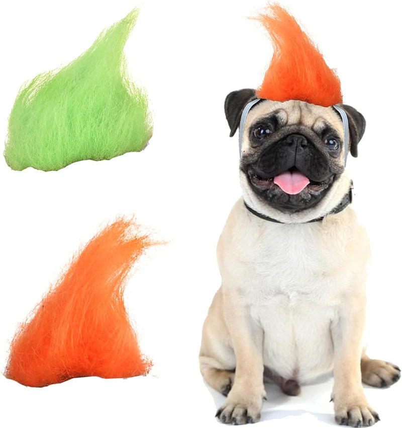Ypser Mohawk Hairstyle Cat Wigs Dog Wigs - Pet Costumes for Halloween, Party Apparel, Cosplay Accessories, Funny Head We