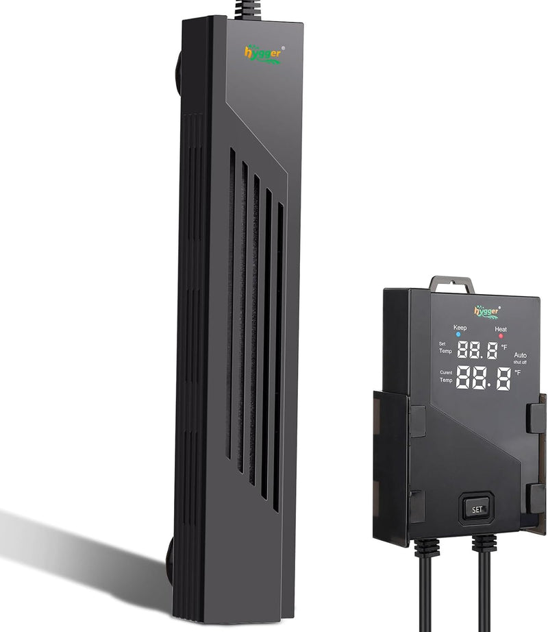 hygger Aquarium Heater with Intelligent Temperature Controller, 300W for 40-80 Gallon Submersible Fish Tank Heater with