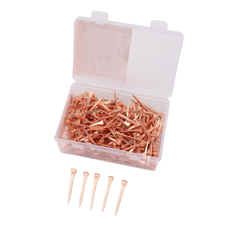 250Pcs Copper Plated Horseshoe Nails for Proof Equestrian Care with Storage Box | 45mm E3 (45mm E3)