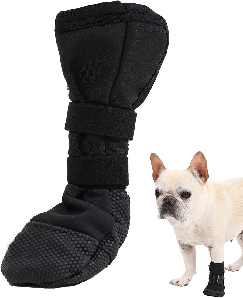 ETIAL Dog Paw Wound Recovery Boot, Breathable Dog Bootie for Injured Paw, Anti-Slip Dog Shoe with Self-Adhesive Strap, D
