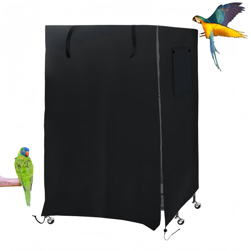 COHYVER Bird Cage Cover for Night, Good Night Birdcage Covers Fit for Yaheetech Birdcage, Bird Universal Pet Cage Cover Good Night for Cats, Mink, Totoro, Parakeet, Parrot and Small Animals (X-Large)