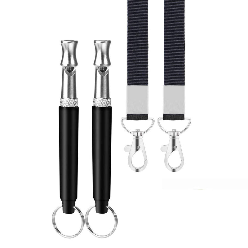 Petiddy 2 Pack Dog Whistle, Dog Whistle to Stop Barking Neighbors Dog, Adjustable Ultrasonic Silent Dog Whistle, Professional Recall Dog Training Whistles, with Lanyard