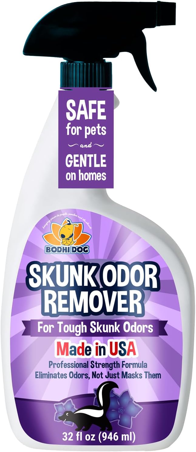 Bodhi Dog Skunk Odor Remover for Dogs & House – Fast-Acting Skunk Spray & Smell Eliminator for Pets, Carpet, Furniture,