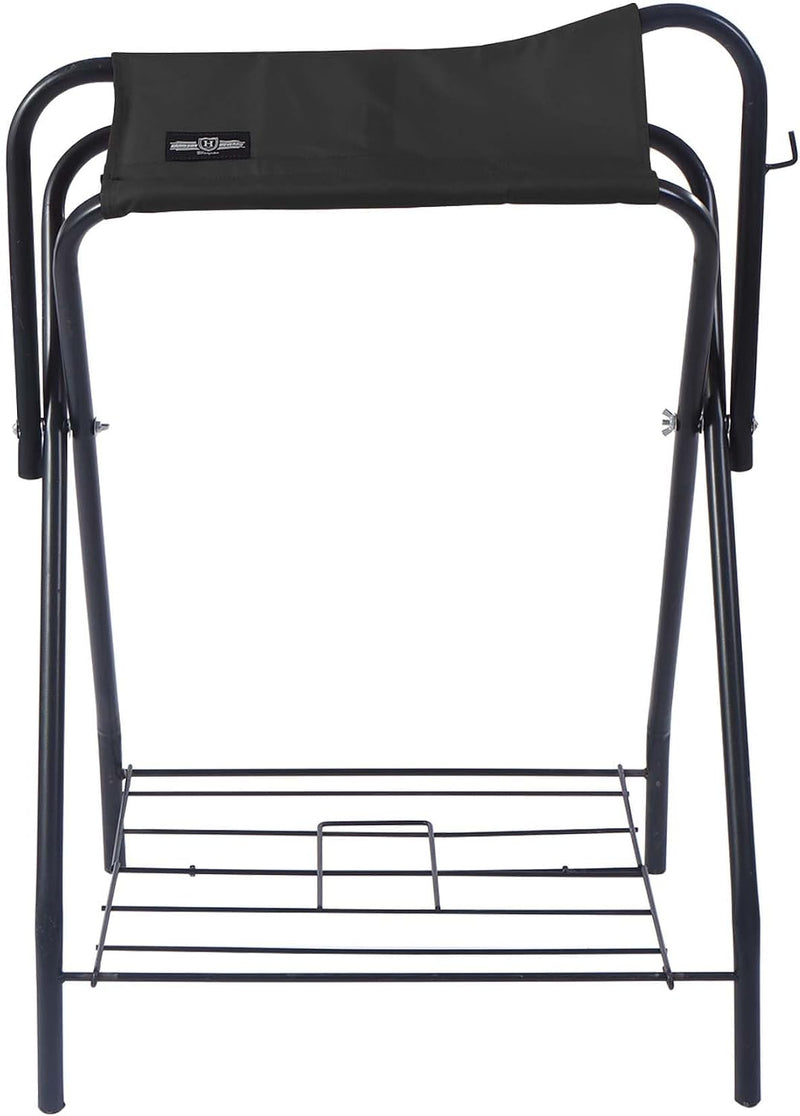 Harrison Howard Freestanding Horse Saddle Rack, w/Supportive Fabric