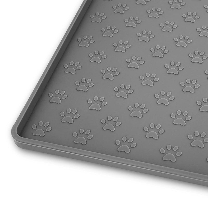 Ptlom Pet Placemat for Dog and Cat, Mat for Prevent Food and Water Overflow, Suitable for Small, Medium and Big Pet, 18