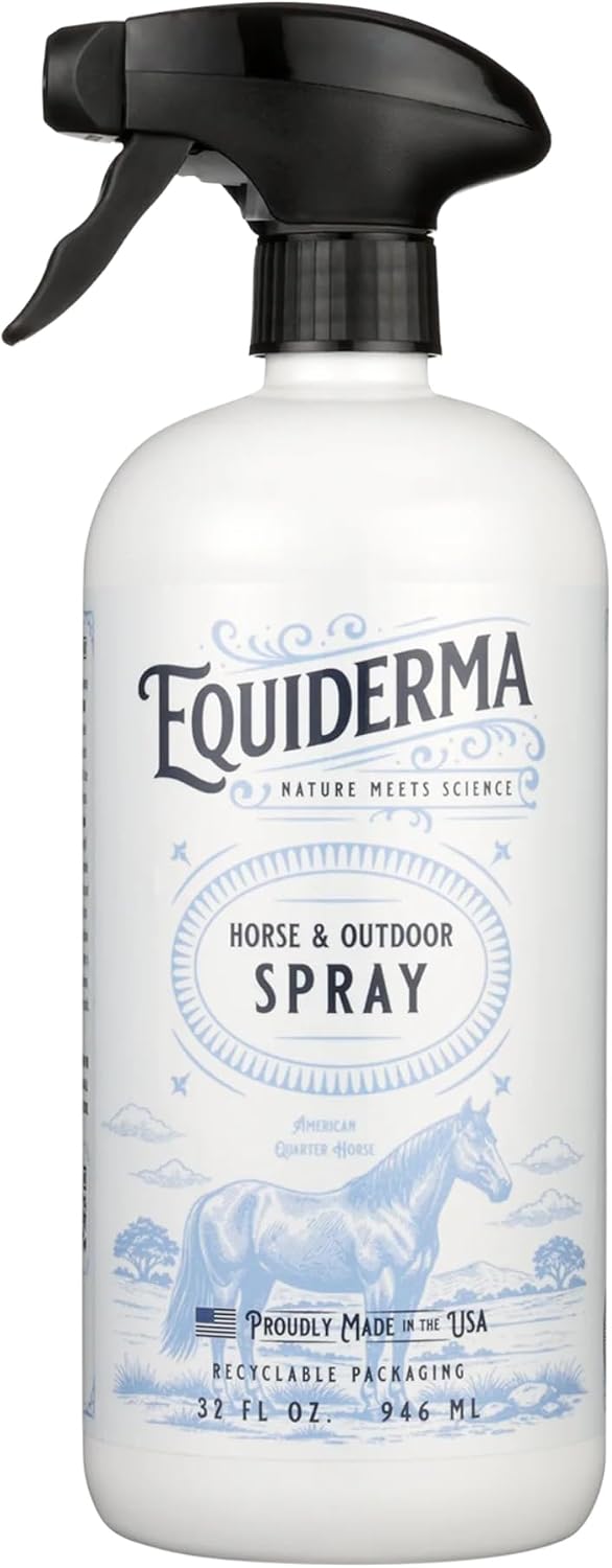 EQUIDERMA The Original Aloe Herbal Horse Spray 32oz – All-Natural Formula with Aloe & Essential Oils – Eco-Safe Protecti