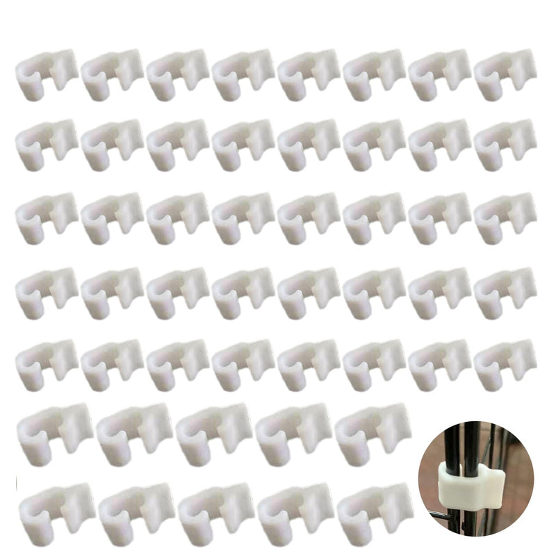 UtySty 50 Pack Wire Cage Clips Cat Cage Door Latch Buckle Lock Snap on Detachable Connector Clamp for DIY Assembly Kitten Puppy Chicken Quail Pigeon Dog Rabbit Cages Gate Yard