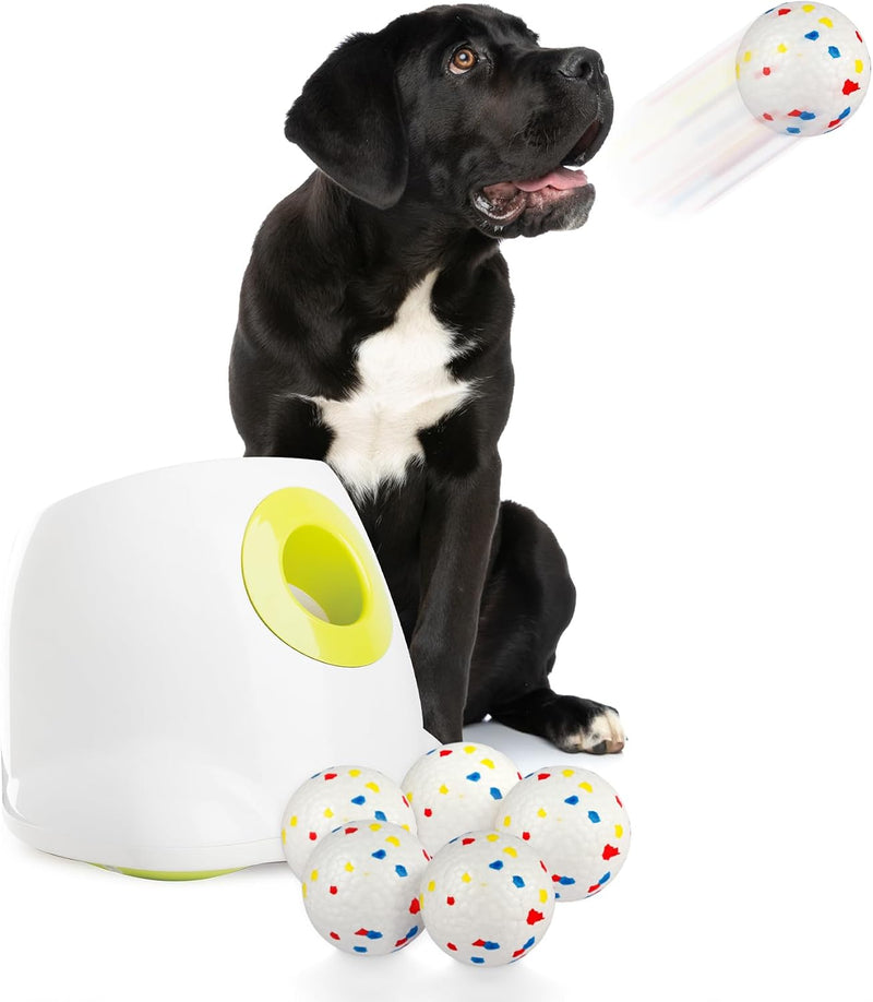 ALL FOR PAWS Automatic Dog Ball Launcher, Interactive Dog Ball Thrower for Medium to Large Dogs, 3 Adjustable Launch Mod