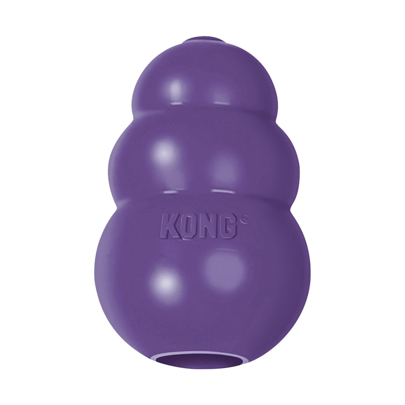 KONG Senior - Dog Toy with Gentle, Natural Rubber - Durable Dog Toy for Older Dogs - Use Treats with Stuffable Chew Toy - Treat Toy for Chewing & Fetching - for Small Dogs