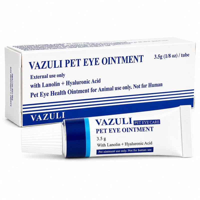 VAZULI Pet Eye Ointment for Dogs, Cats, Cattle, Sheep, Horses, Birds and Puppies, Kittens - 1 Pack