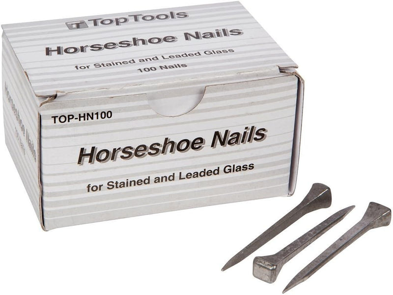 Top Tools Steel 2 Inch Horseshoe Nails Box of 100