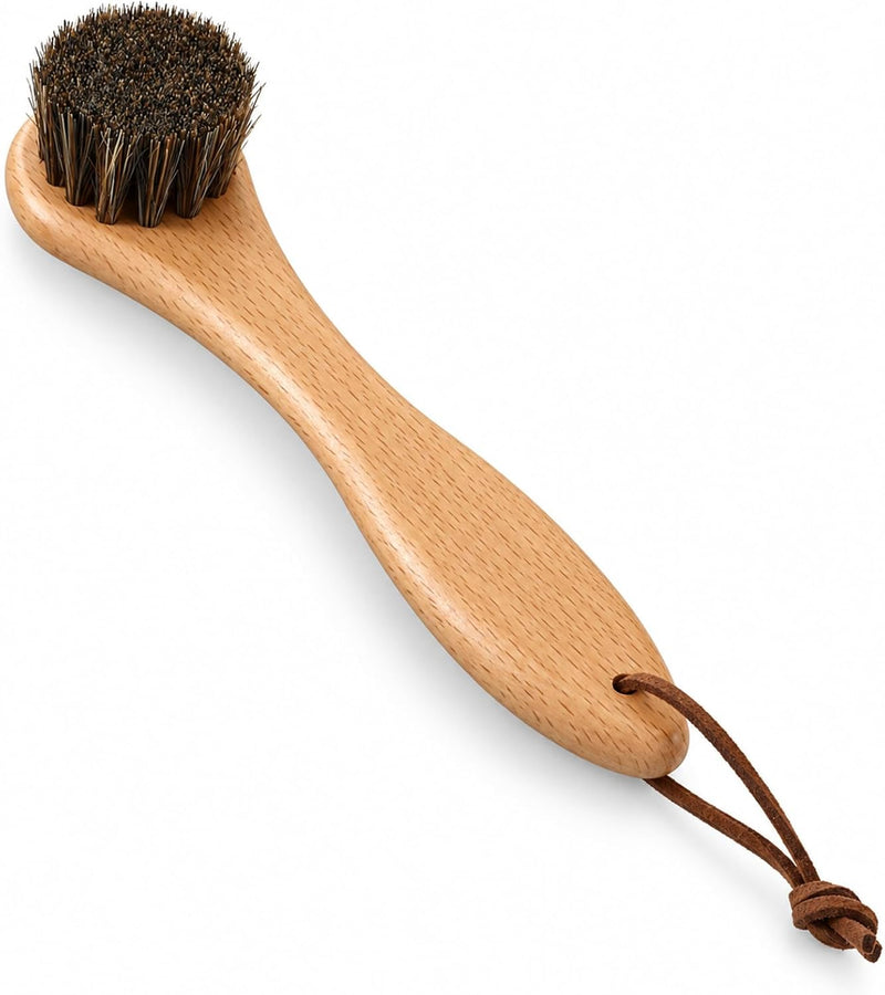 Horse Hair Brush, Wood Sourdough Cleaner Banneton Brush for Proofing Basket