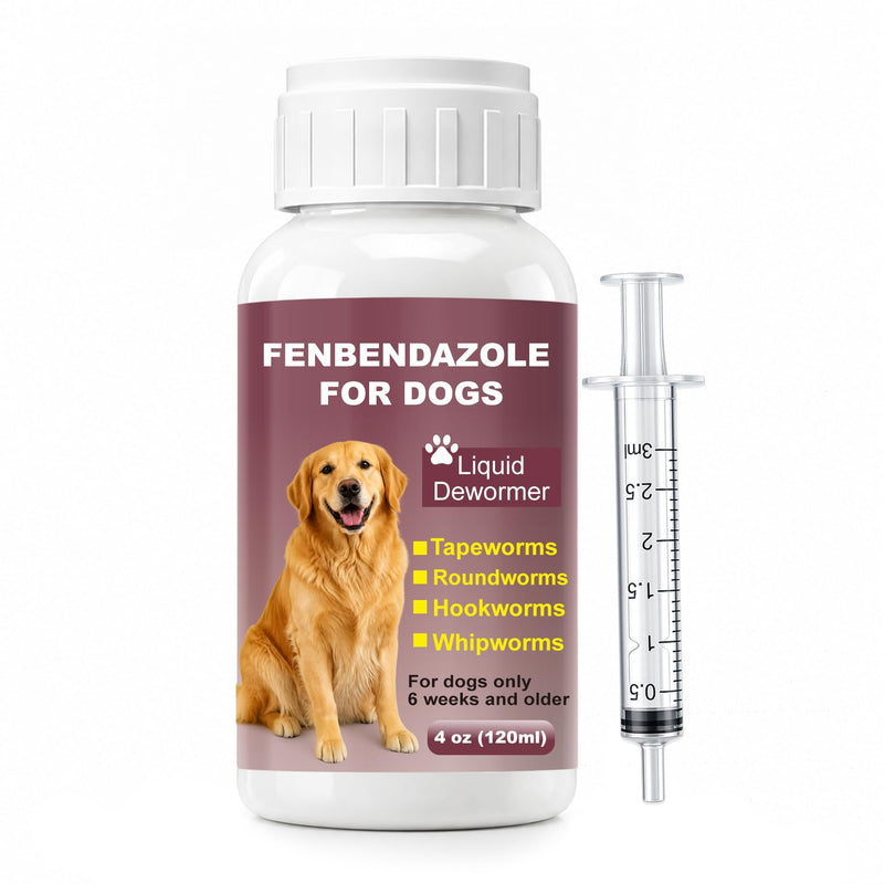 Dewormer for Dogs Fenbendazole Dog Dewormer for Tapeworms, Roundworms, Hookworms and Whipworms