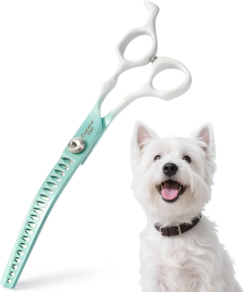 Curved Chunkers Scissors for Dog Grooming-7