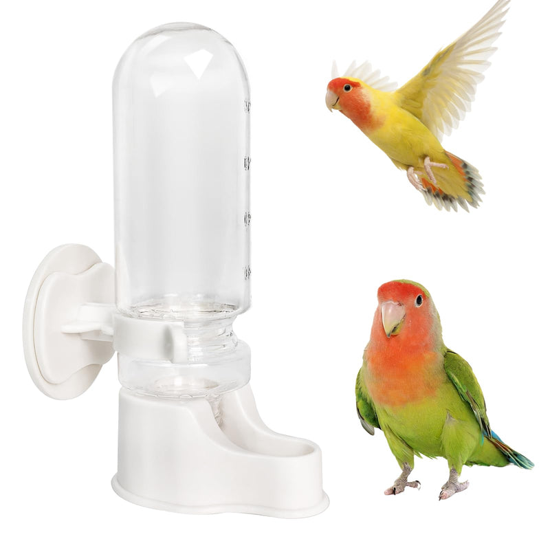 WQY Groceryshop Automatic Pet Bird Water Feeder, Bird Water Dispenser for Cage, Bird Cage Suspended Automatic Water Dispenser, Bird Feeders for Parakeet Budgie Cockatiel Lovebirds Canary Finch (110ml)