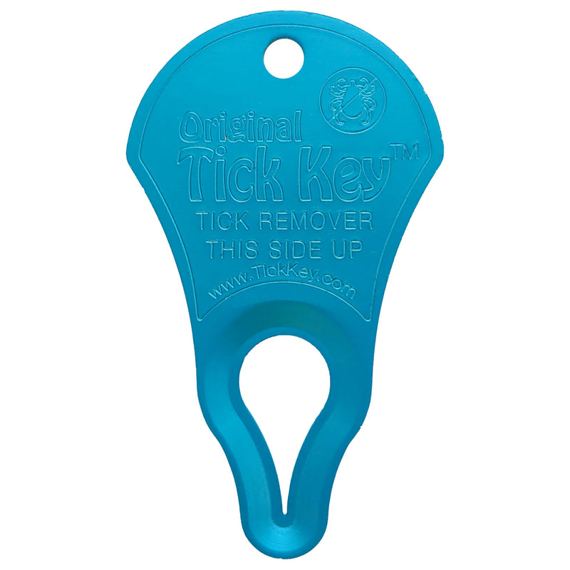 The Original Tick Key - Tick Detaching Device - Portable, Safe and Highly Effective Tick Detaching Tool (Blue)