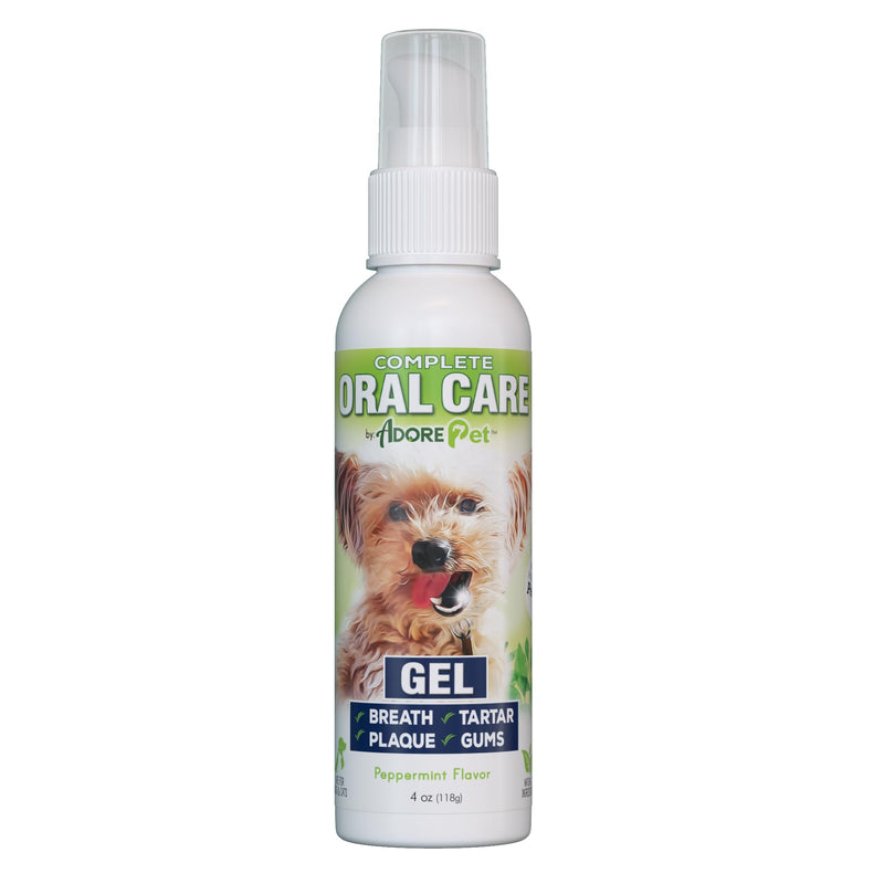 Adore Pet Complete Oral Care Gel for Dogs, Peppermint, 4 oz