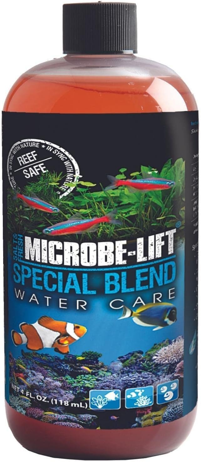 MICROBE-LIFT Special Blend Aquarium Water Care Treatment, Cleaner & Clarifier for Fresh and Saltwater Fish Tanks, Reduce