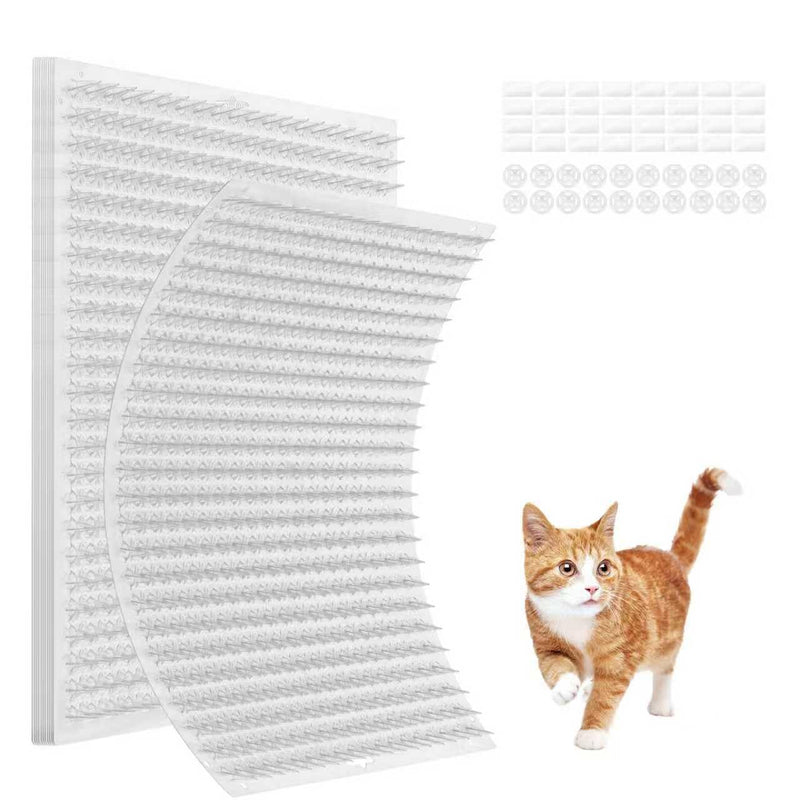 MYZC 12 Pack Scat Mat for Cats, Cat Repellent Mat with 13X16 inches, Cat Spike Mat is A Perfect Pet Training Mat Kit for Indoor & Outdoor to Deterrent Cats & Other Animals for All Seasons