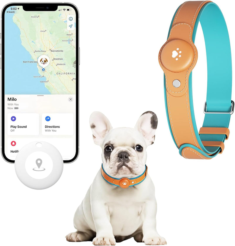 GPS Tracker for Dogs, Dog GPS Tracker, Pet Location Tracker with Collar, Real-Time Tracking, No Monthly Fee or Subscript