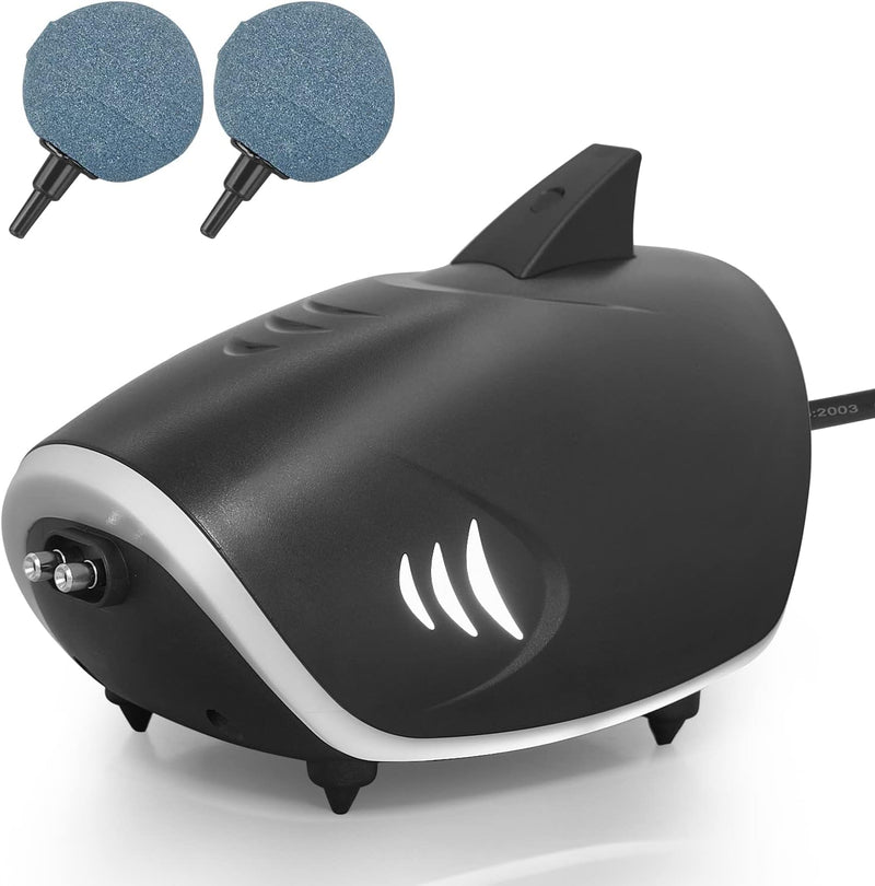 HITOP 6W Silent Aquarium Air Pump - 160GPH Large Air Volume Fish Aerator, Adjustable Oxygen Pump for Fish Tank up to 300