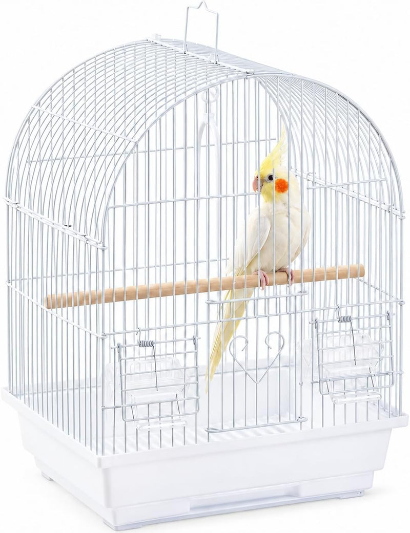 Capuca Small Bird Travel Cage - Lightweight Small Birds Starter Kit with Birdcages and Accessories Great for Parakeets Lovebirds Parrotlets Finches Canaries