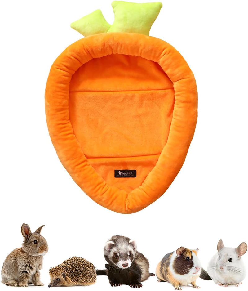 Bunny Bed Rabbit Bed Carrot Shape Bunny Beds Soft Comfortable Rabbits Beds Machine Washable Indoor Guinea Pig Bed Cute S