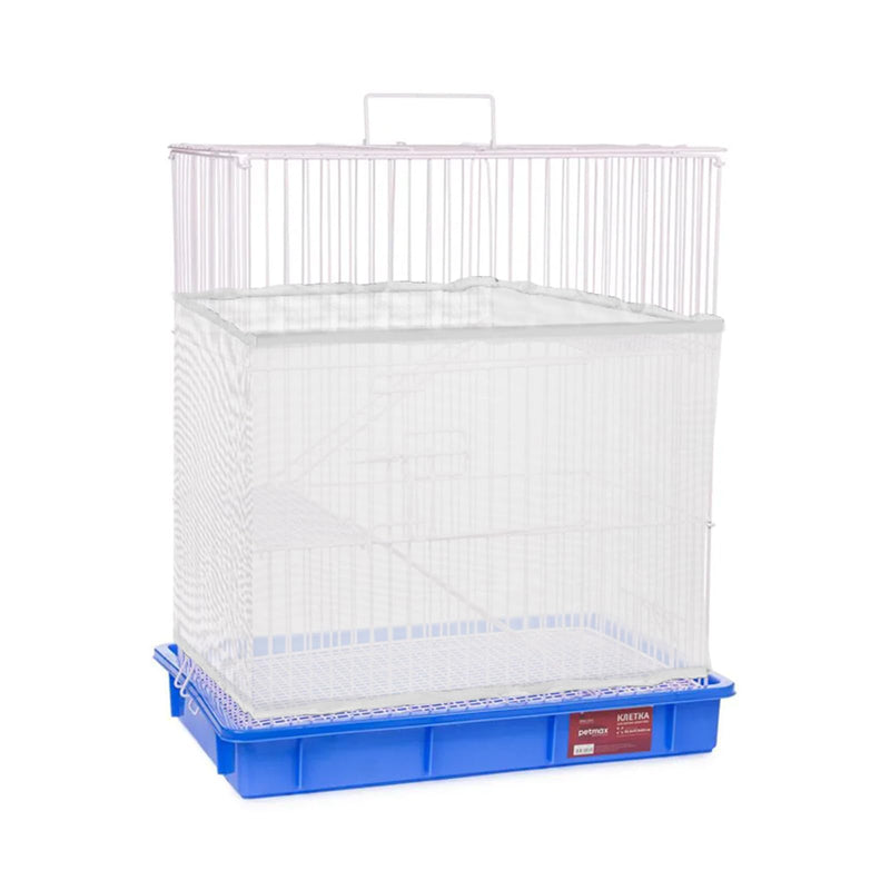 Sibba Bird Cage Seed Catcher Airy Gauze Guard Catcher Parrot Nylon Mesh Net Cover Soft Universal Birdcage Elastic Cage Net Stretchy Skirt Accessories Net Covers Pet Supplies (White)