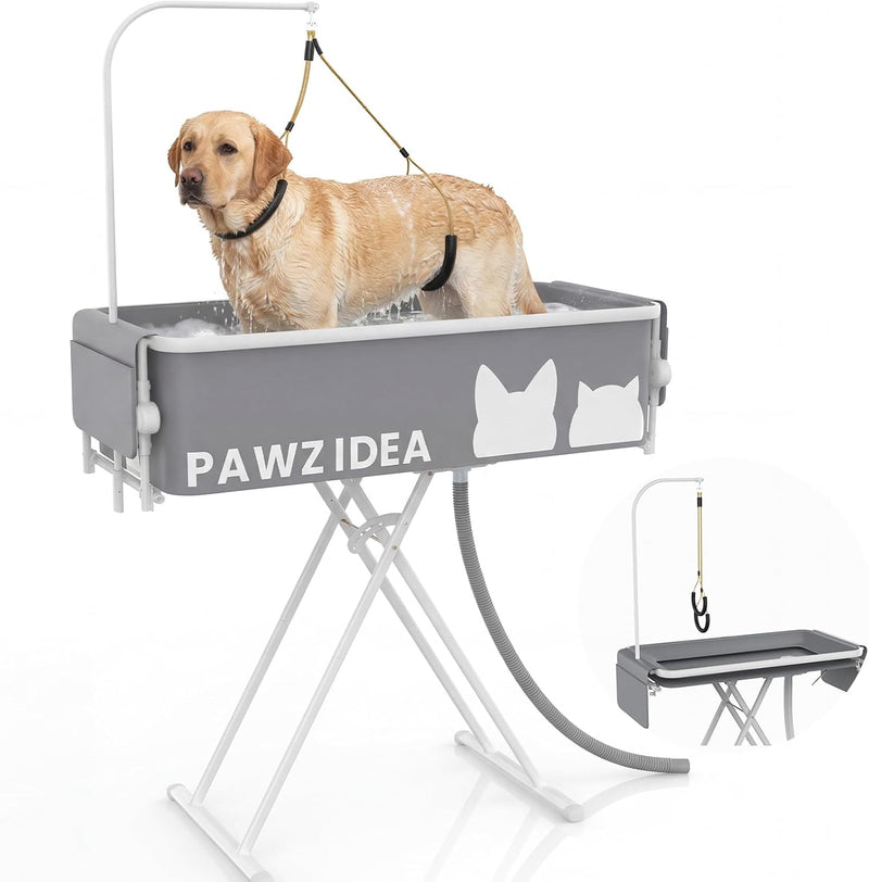 PAWZIDEA 2-in-1 Dog Bathtub & Grooming Table 43
