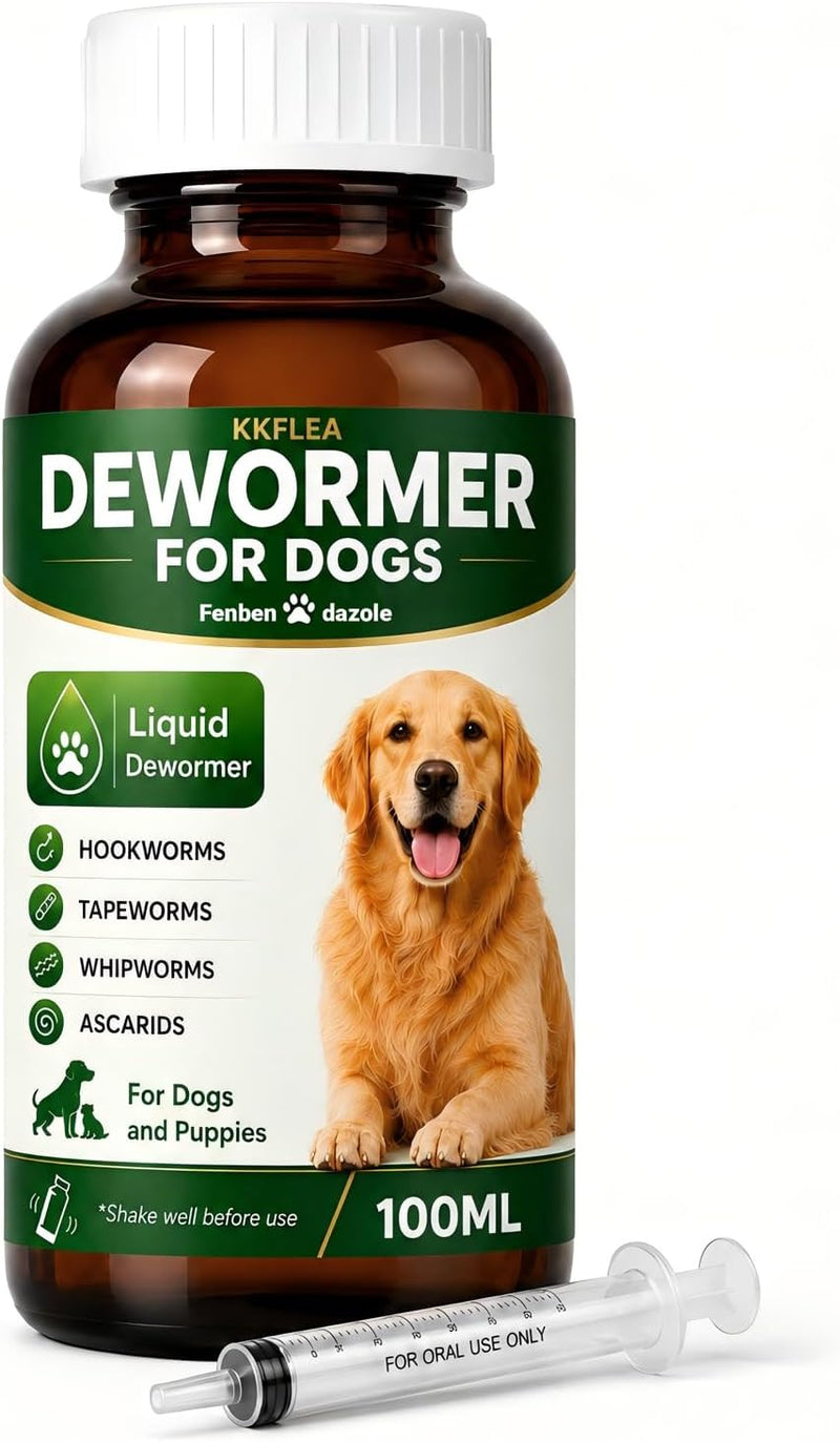 Dewormer for Dogs, Dog Dewormer Liquid, Safe for 6 Weeks and Older