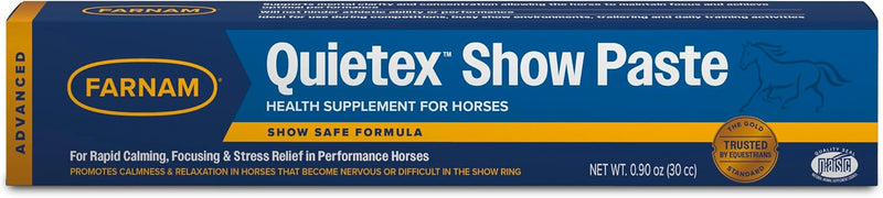 Farnam Quietex Show Calming & Focusing Paste for Horses, 30 cc Syringe