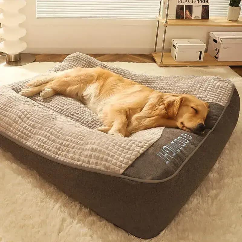 MRFLUFFYFRIEND™ Calming Dog Cushion Bed – Orthopedic Plush Dog Pillow for Small, Medium & Large Dogs, Washable Soft Dog