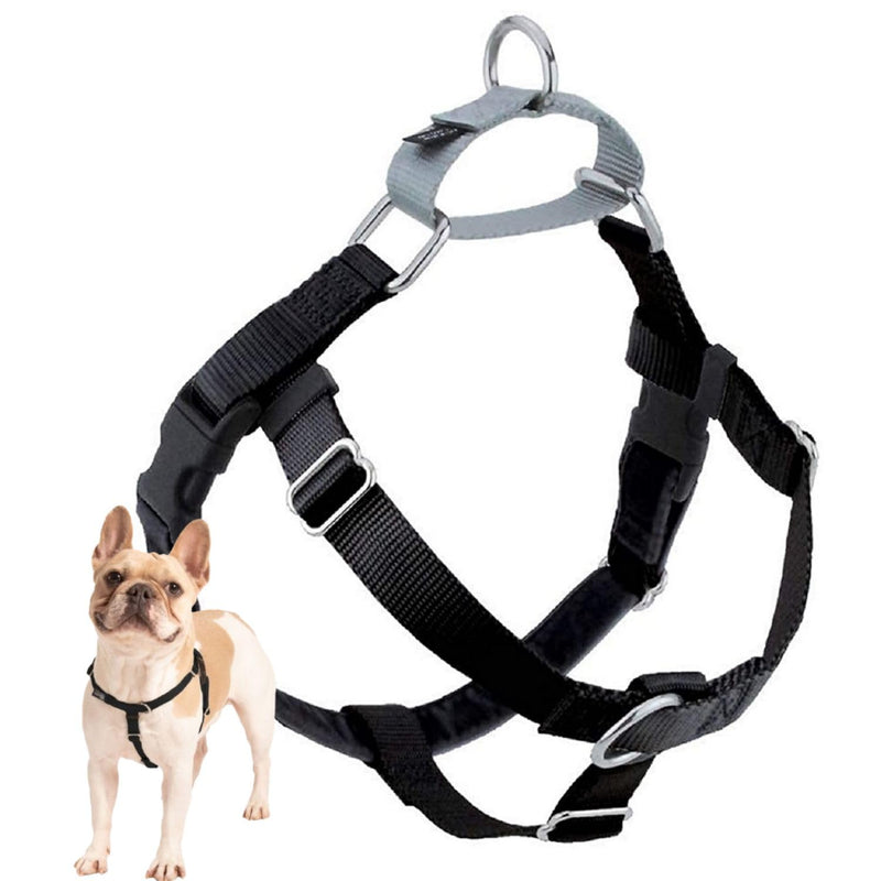 2 Hounds Design Freedom No Pull Dog Harness, Adjustable Harness, Easy Walking & Comfortable Control, Fits Small, Medium & Large Dogs, Solid Colors, Made in USA, 1