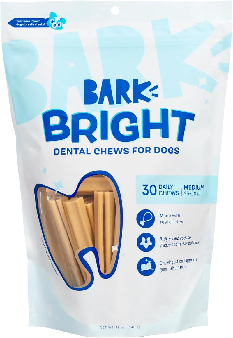 BarkBox Bright Dog Dental Chew Sticks - for Medium Breeds (25-50 lbs)