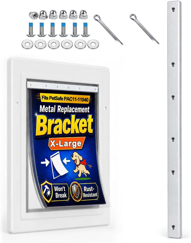 X-Large Alum. Dog Door Flap Bracket Kit for PetSafe PAC11-11040