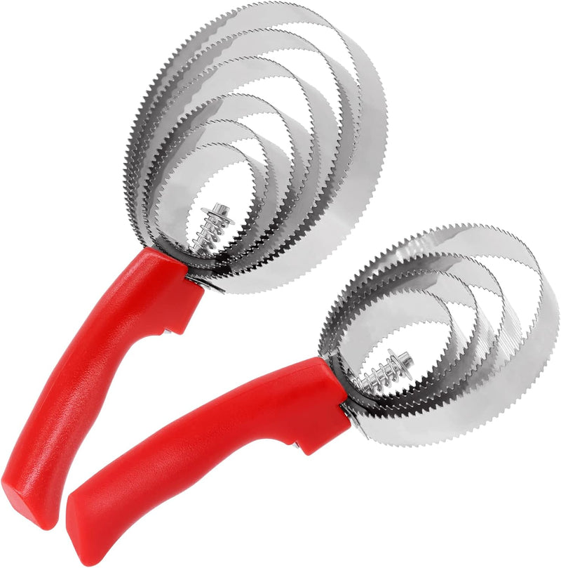 2pcs Reversible Stainless Steel Curry Comb Horse Brush 4 Rings and 6 Rings with Soft Touch Grip Metal Curry Brush for Co