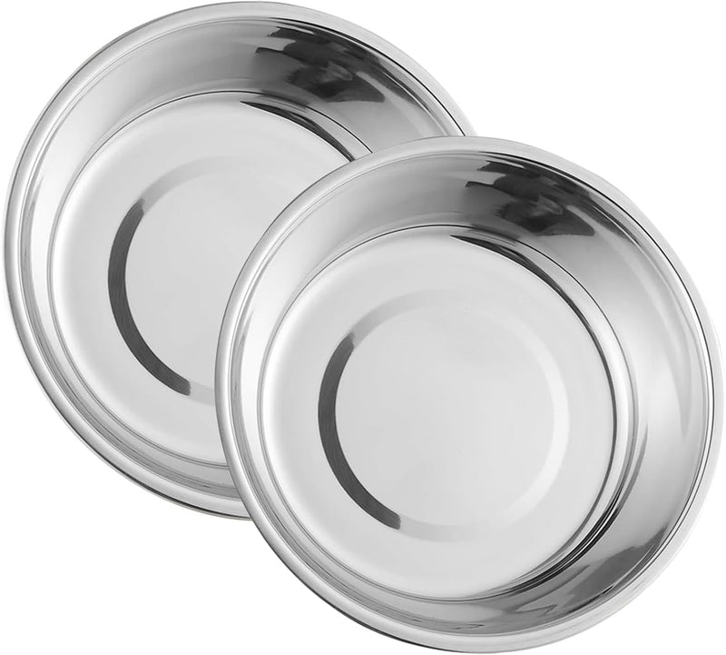 Summark Stainless Steel Raised Cat Food Bowl for 2 Bowls, 5.5-Inch Replaceable Cat Bowl, Pack of 2 (Not fit 4.7 inch 3 B