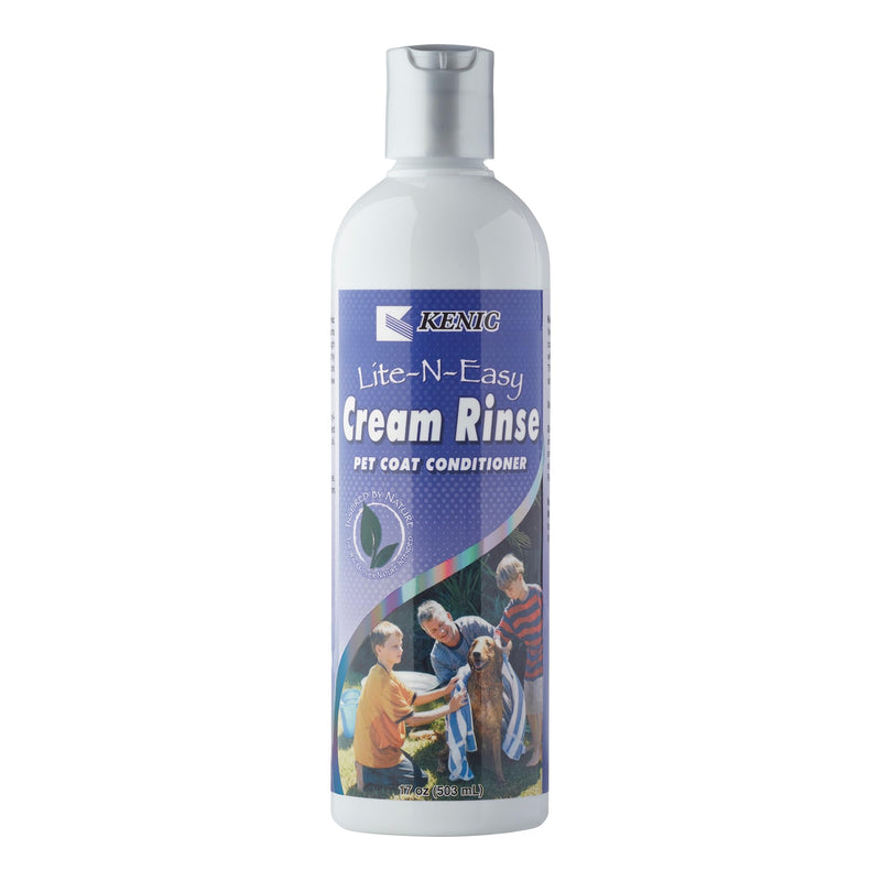 Kenic Lite-N-Easy Detangling Pet Cream Rinse – Anti-Tangle & Mats Conditioning for Dogs, Cats, Rabbits & Ferrets, Made in USA