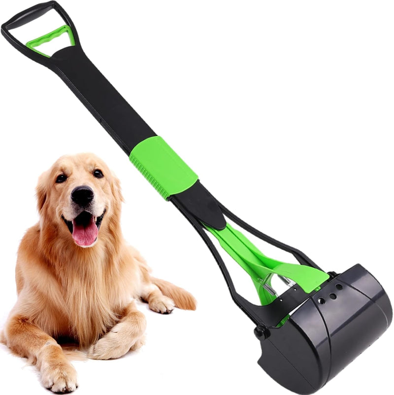 ienjoyed 36“ Large Dog Pooper Scooper for Large Dogs Heavy Duty, Non-Breakable Dog Poop Scooper with Wide Handle for Gra
