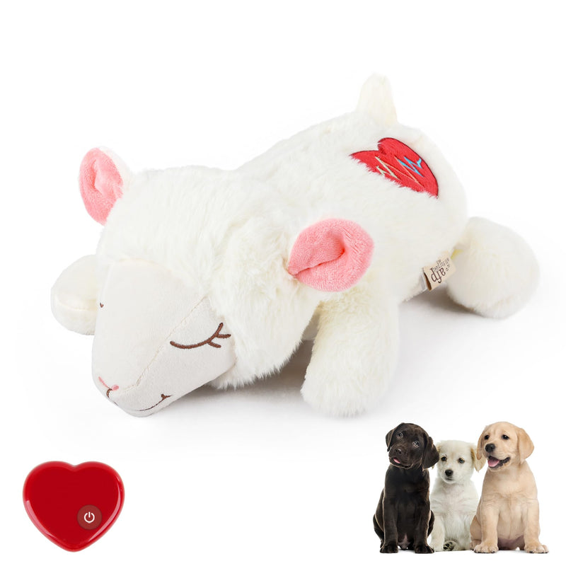 ALL FOR PAWS Heartbeat Dog Toy for Puppy - Dog Anxiety Relief & Behavioral Training | Puppy Heartbeat Stuffed Animal Plush Toy | Perfect for Dog Sleep Aid