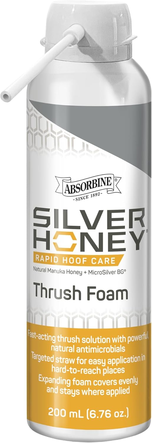 Silver Honey Rapid Hoof Care Equine Expanding Thrush Foam, 200 mL / 6.76 oz