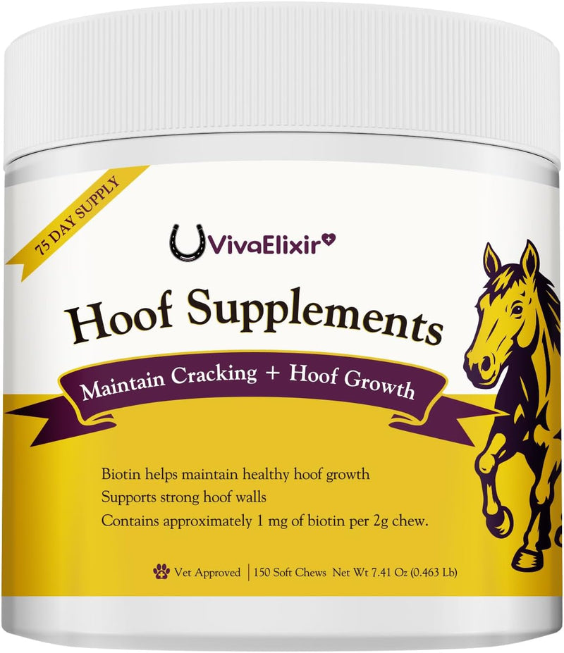 Hoof Supplements for Horses, Horse Supplies, Strengthener with MSM, Horse Health - Supports Strong Hooves and Optimal Gr
