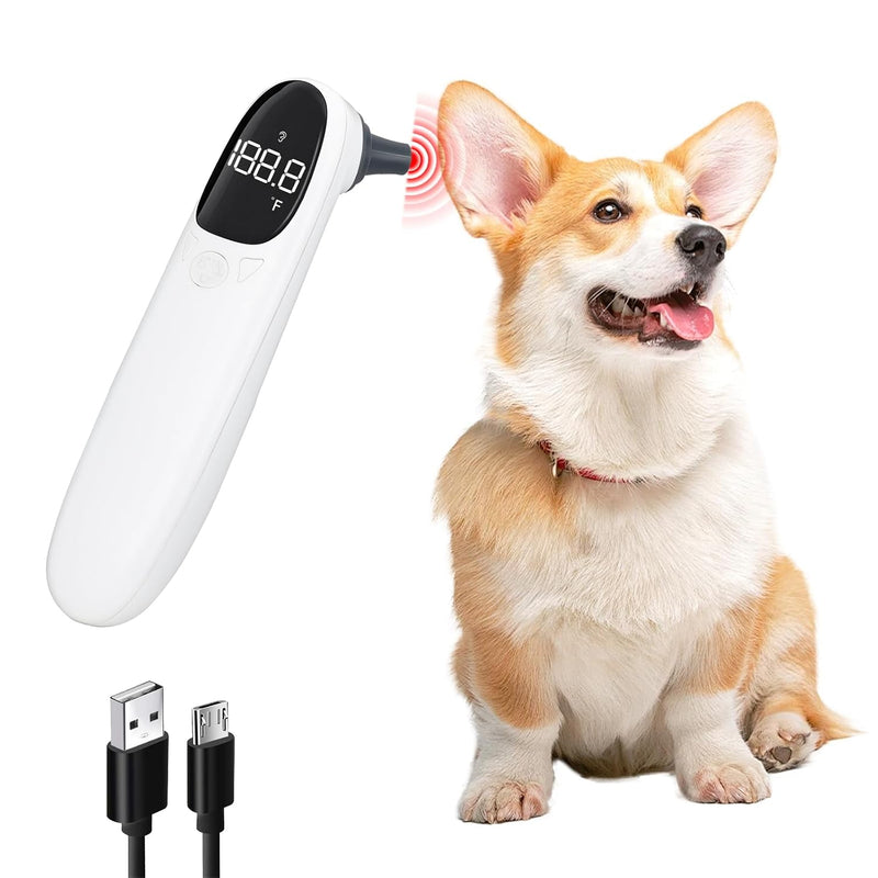 Cat and Dog Ear Temperature Monitor, Pet Only Thermometer, Dogs or Cats Ear Temperature Monitor with Warranty, Dog and C