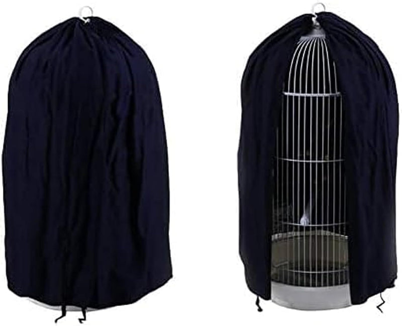 Black Round Dome Top Bird Cage Cover Shield,Birdcage Light Covers Skirt Accessories Screen,Parakeets Lovebirds Budgies F