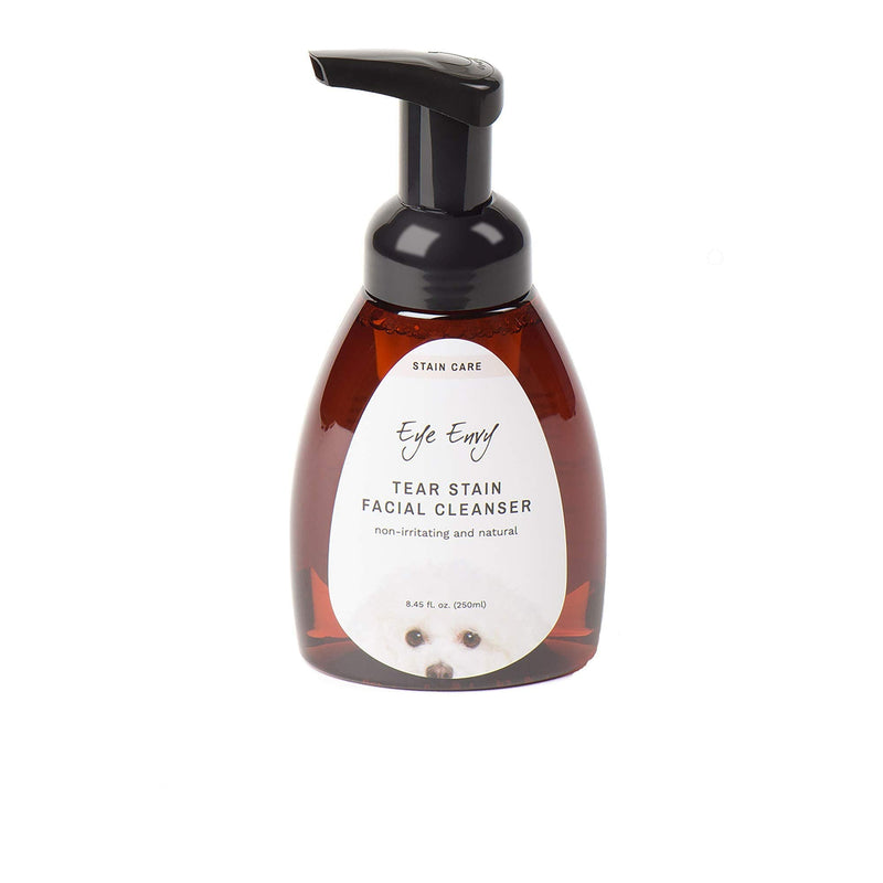 Eye Envy Tear Stain Facial Cleanser for Dogs and Cats. Washes Away Crusty Eye Debris, Eye Boogers, Eye Discharge. Tearless Foaming Formula. Cleans Tear Stains. All-Natural. 8.45 fl. oz.