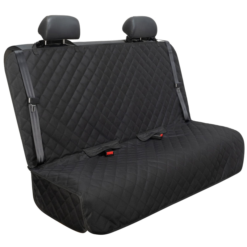 VIEWPETS Bench Car Seat Cover Protector - Waterproof, Heavy-Duty and Nonslip Pet Car Seat Cover for Dogs with Universal Size Fits for Vehicles, Trucks & SUVs(Black)