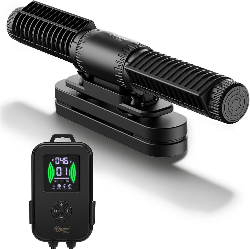 hygger Aquarium Crossflow Wave Maker, Adjustable Direction & Flow Gyre Wavemaker 5 Wave Modes & Tidal Mode Magnetic Powe