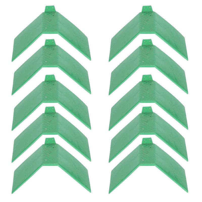 plplaaoo 10PCS Plastic Dove Rest Stand – Anti Skid & Heat Resistant Pigeon Perch for Racing Birds – Green Roost Holder for Bird Cages, Doves, and Parrots
