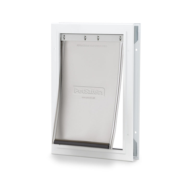 PetSafe Freedom Aluminum Pet Door for Dogs and Cats, Medium, White, Tinted Vinyl Flap